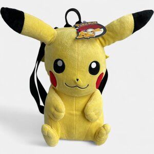 Plush Pikachu Pokemon Backpack 14" Bag 2016 NEW TAGS Stuffed Starpoint F.A.B.